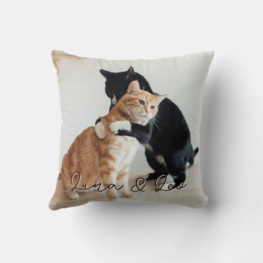 Create Your Own Custom Pet Photo クッション (裏面)