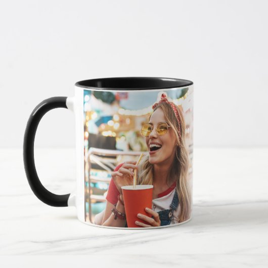 Create Your Own Custom Photo Monogram  マグカップ (左)