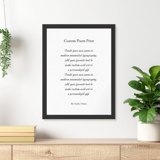 Create Your Own Custom Poem ポスター