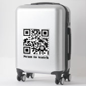 Create Your Own Custom QR Code Website Address URL シール (スーツケース)