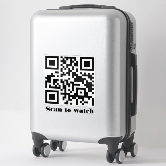 Create Your Own Custom QR Code Website Address URL シール (スーツケース)