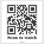 Create Your Own Custom QR Code Website Address URL シール (シート)