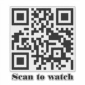 Create Your Own Custom QR Code Website Address URL シール (正面)