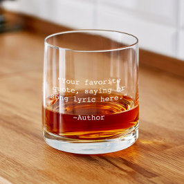 Create Your Own Custom Quote ウイスキーグラス
