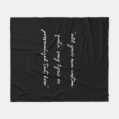 Create Your Own Custom Quote フリースブランケット (正面(横))