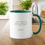 Create Your Own Custom Quote マグカップ<br><div class="desc">Create your own custom quote coffee mug. Features minimalist customizable typewriter typography.</div>