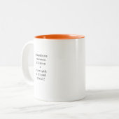 Create Your Own Custom Quote Coffee Mug ツートーンマグカップ (正面左)