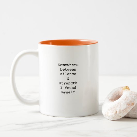 Create Your Own Custom Quote Coffee Mug ツートーンマグカップ (ドーナツ)