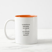 Create Your Own Custom Quote Coffee Mug ツートーンマグカップ (左)