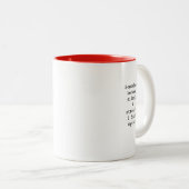Create Your Own Custom Quote Coffee Mug ツートーンマグカップ (正面右)
