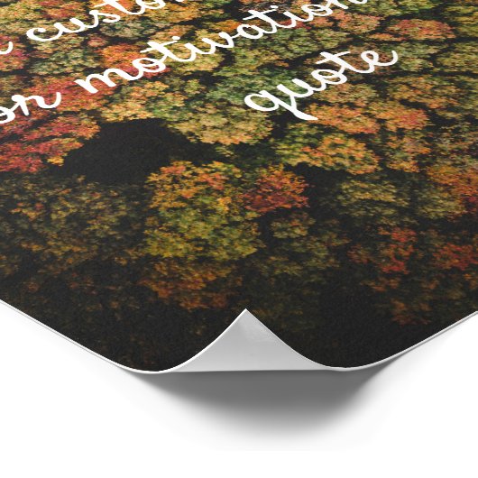 Create Your Own Custom Quote Poster - Fall Forest ポスター (角)