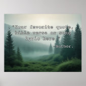 Create Your Own Custom Quote Poster Text & Image 4 ポスター (正面)