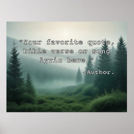 Create Your Own Custom Quote Poster Text & Image 4 ポスター