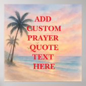 Create Your Own Custom Quote Prayer ポスター (正面)