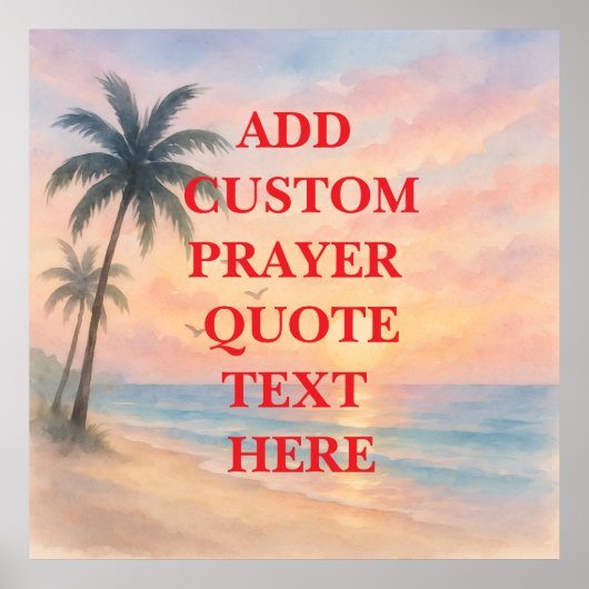 Create Your Own Custom Quote  Prayer  ポスター (正面)