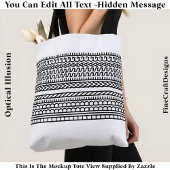Create Your Own Custom Short Hidden Message 104B トートバッグ