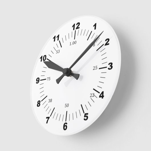 Create Your Own Customize 8" Wall Clock ラウンド壁時計 (傾斜)