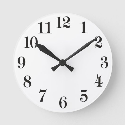 Create Your Own Customize 8" Wall Clock ラウンド壁時計 (正面)