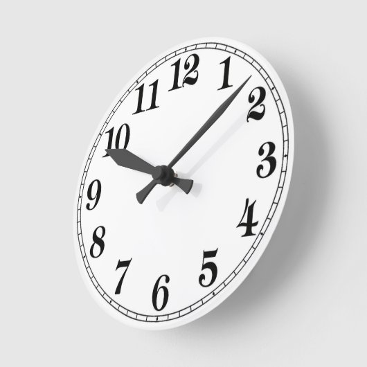 Create Your Own Customize 8" Wall Clock ラウンド壁時計 (傾斜)