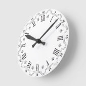 Create Your Own Customize 8" Wall Clock ラウンド壁時計 (傾斜)