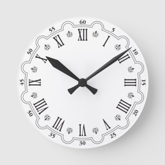 Create Your Own Customize 8" Wall Clock ラウンド壁時計 (正面)