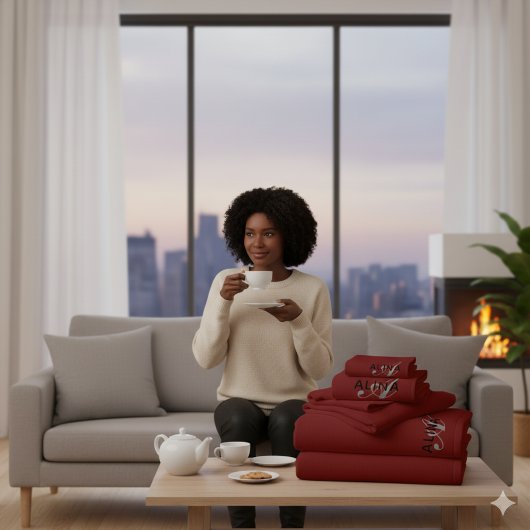 Create Your Own Customize Monogram Color Match バスタオルセット