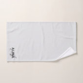 Create Your Own Customize Monogram Color Match バスタオルセット (ハンドタオル)