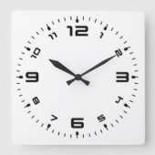 Create Your Own Customize Round  スクエア壁時計 (正面)