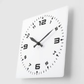 Create Your Own Customize Round  スクエア壁時計 (傾斜)