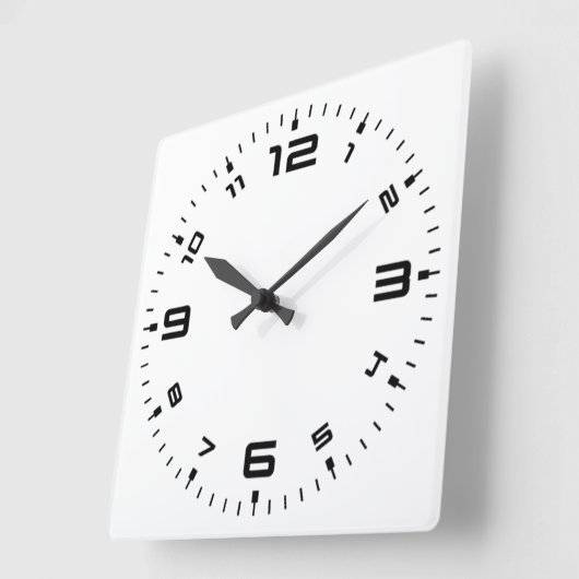 Create Your Own Customize Round  スクエア壁時計 (傾斜)
