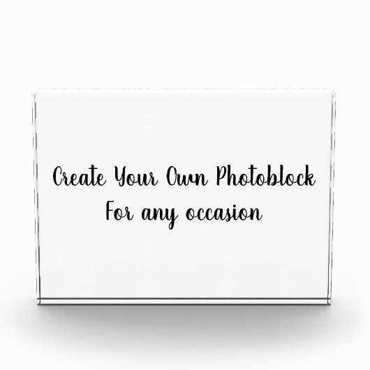 Create Your Own Customized/Personalize Photo Block フォトブロック (正面)