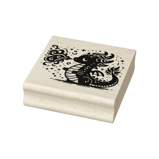 Create Your Own Cute Fire Breathing Dragon ラバースタンプ (スタンプ)