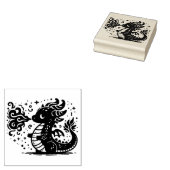 Create Your Own Cute Fire Breathing Dragon ラバースタンプ (押印)