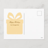 Create Your Own Cute Glitter Santa Christmas  シーズンポストカード (裏面)