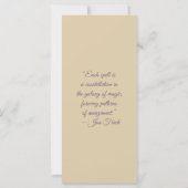 Create Your Own Cute Purple Fox Bookmark Card (裏面)