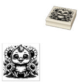Create Your Own Cute Sunflower Garden Chick ラバースタンプ (押印)