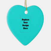 Create Your Own cyan セラミックオーナメント (右)