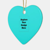 Create Your Own cyan セラミックオーナメント (左)