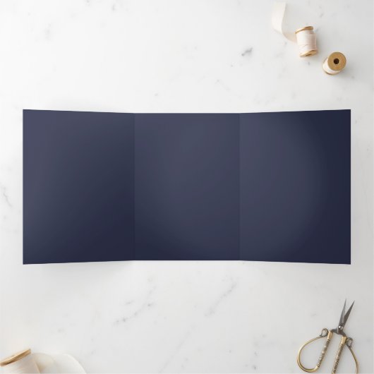 Create Your Own dark gray blue Custom Programs 三つ折りプログラム (内部)