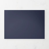 Create Your Own dark gray blue Custom Programs 三つ折りプログラム (カバー)
