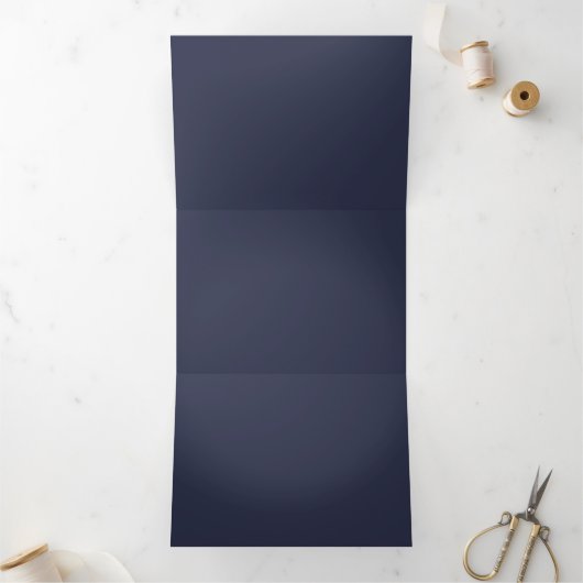 Create Your Own dark gray blue Custom Programs 三つ折りプログラム (内部)