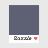 Create Your Own dark gray blue customizable シール (シート)