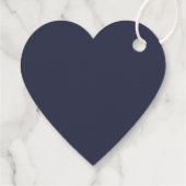 Create Your Own dark gray blue customizable フェイバータグ (裏面)