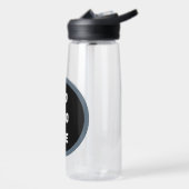 Create Your Own dark gray blue personalized ウォーターボトル (左面)