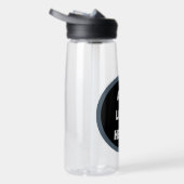 Create Your Own dark gray blue personalized ウォーターボトル (右面)