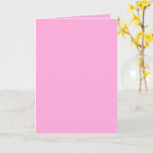 Create Your Own dark gray blue personalized カード (黄色い花)