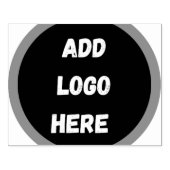 Create Your Own dark gray blue personalized ラバースタンプ (インプリント)