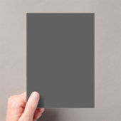 Create Your Own dark gray Custom Design アクリル招待状 (インサイチュ (ポータブル))