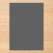 Create Your Own dark gray Custom Design アクリル招待状 (正面)