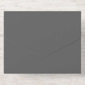Create Your Own dark gray Custom Design オールインワン招待状 (背面)